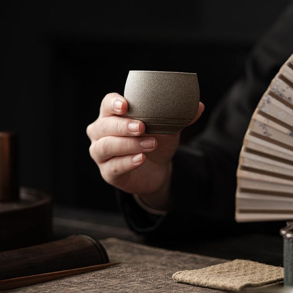 Handmade Ceramic Mug - 쿵푸 차 세트 일본 석기 차컵