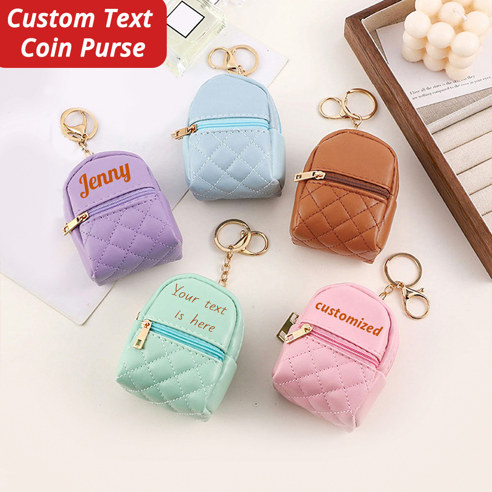 Personalized Engraved Gift - 미니 맞춤 이름 동전 지갑 개인
