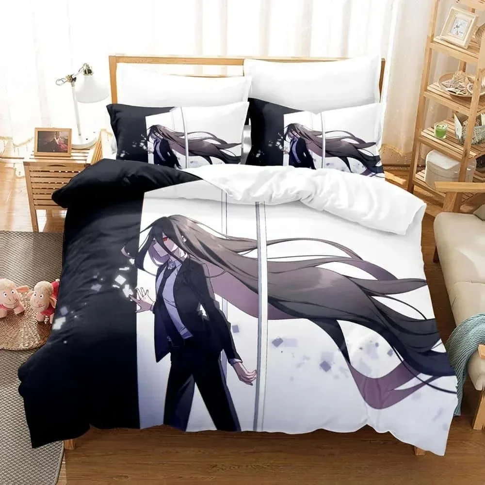 Linen Duvet Cover - 3D Danganronpa V3 Y2k 소녀용 이불