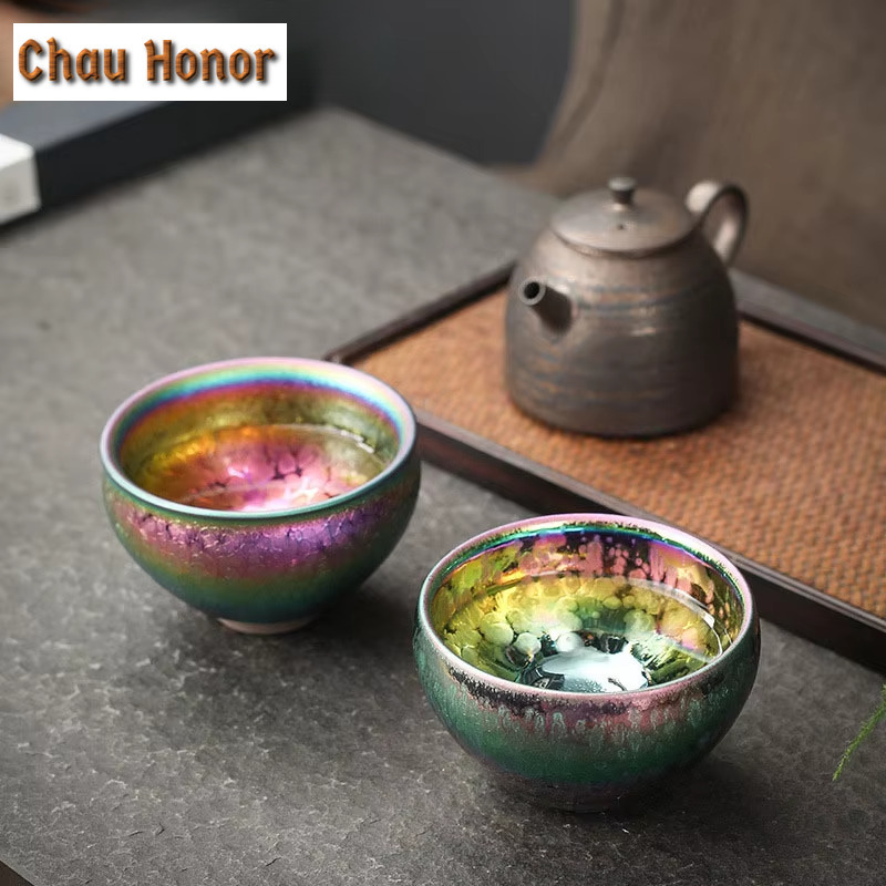 부티크 다채로운 Jianzhan 가마 변경 시음 컵,  - Handmade Ceramic Mug 리뷰 및 가격