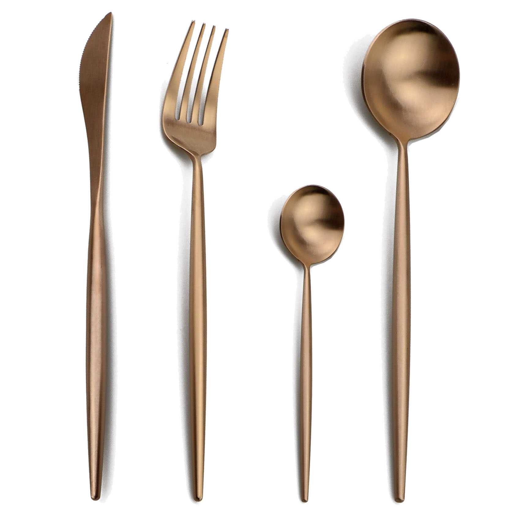 로즈 골드 커트레이 세트, 웨딩 식기 세트, 포크 나이 - Gold Plated Cutlery 리뷰 및 가격