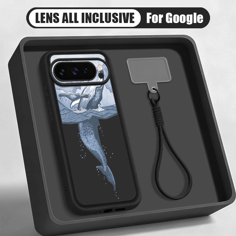  혹등고래 프린트 손목 스트랩 끈 케이스 (구글 픽셀  - Google Pixel 8A 리뷰 및 가격