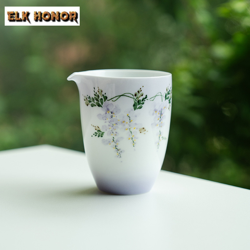 210ml 손으로 그린 ​​Wisteria Flower - Handmade Ceramic Mug 리뷰 및 가격