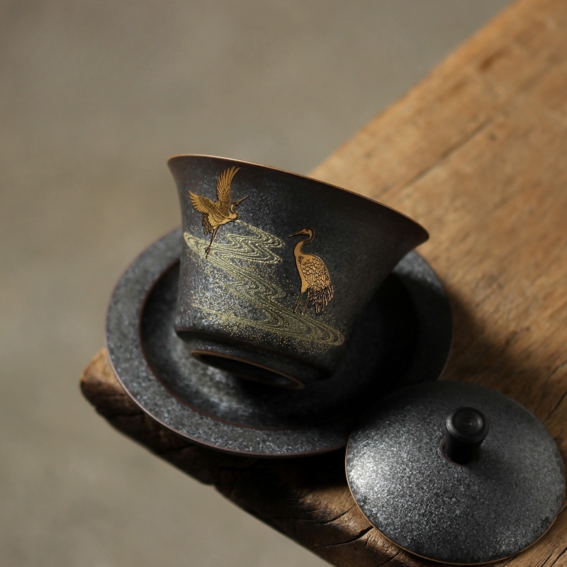 세라믹 크레인 Gaiwan 세라믹 수제 가정용 쿵푸 차 - Handmade Ceramic Mug 리뷰 및 가격