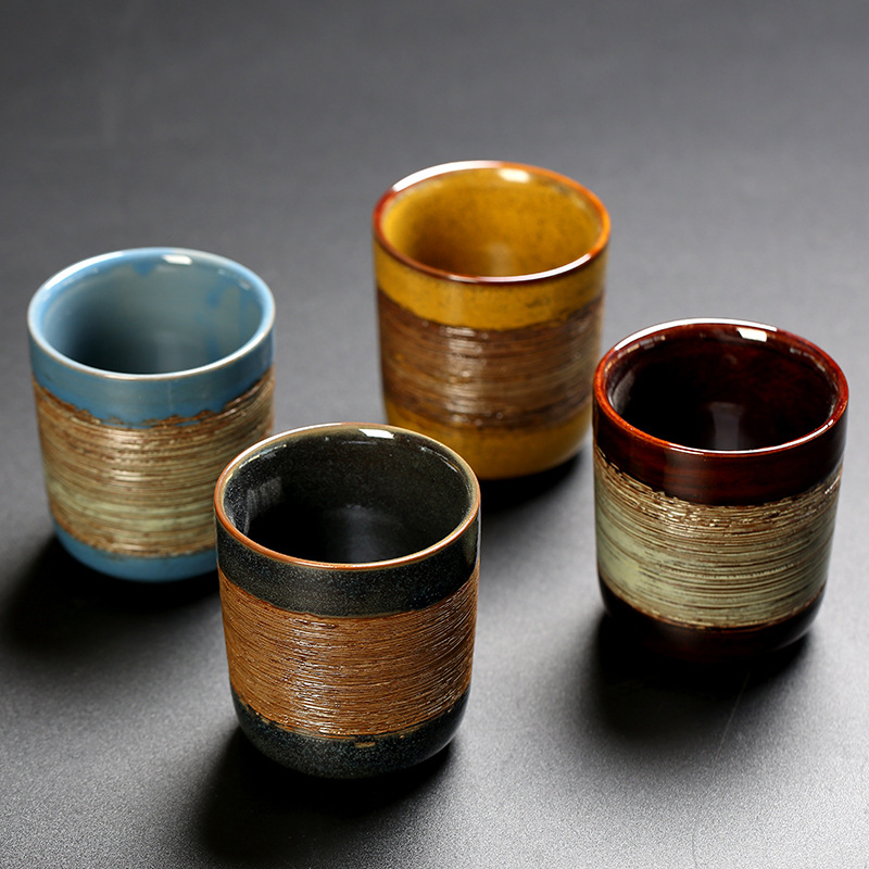 일본 가마 찻잔, 크리에이티브 브러시 커피 컵, 레트로 - Handmade Ceramic Mug 리뷰 및 가격