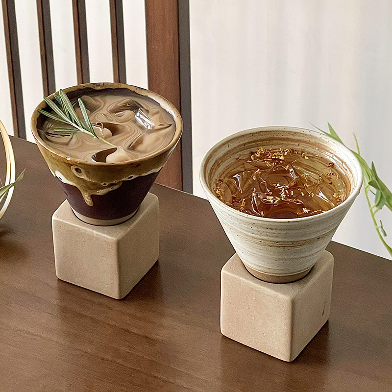 빈티지 커피잔 수제 세라믹 컵 깔때기 모양의 소박한 머 - Handmade Ceramic Mug 리뷰 및 가격
