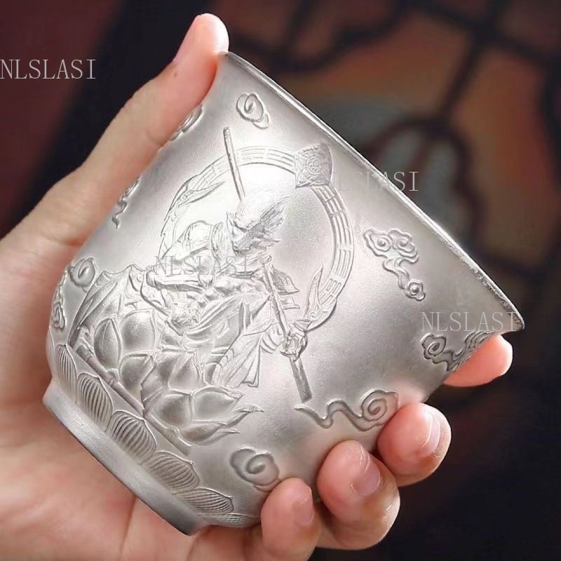 은색 내부 냄비 쿵푸 도자기 금장 은색 찻잔, 차 시음 - Handmade Ceramic Mug 리뷰 및 가격