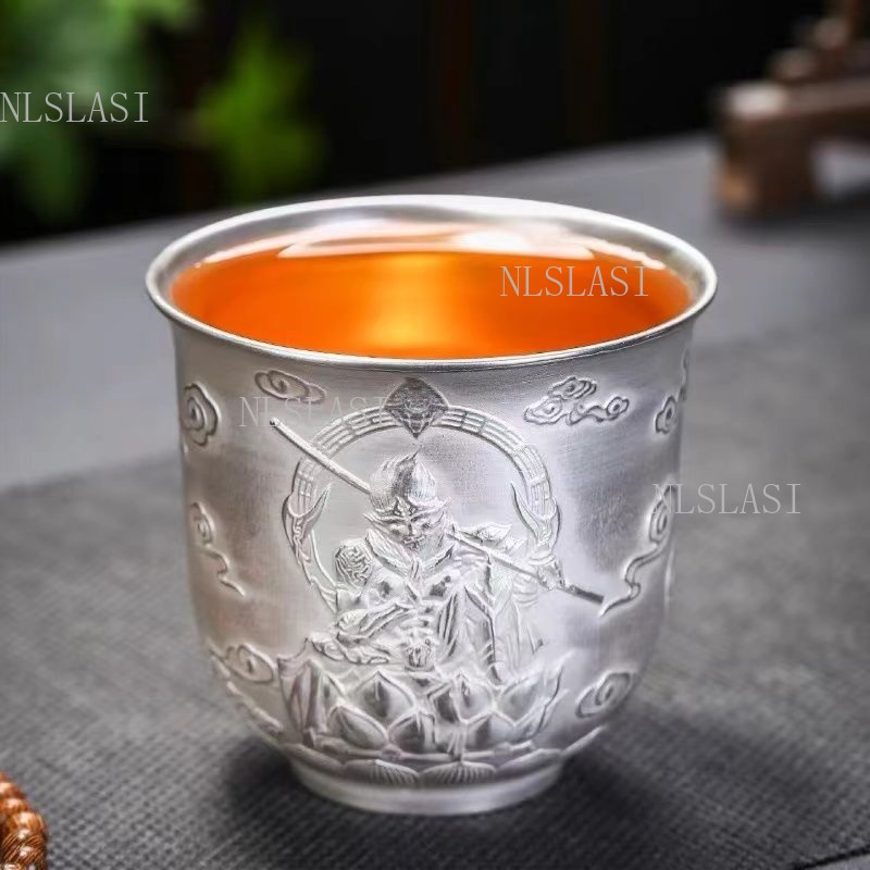 은색 내부 냄비 쿵푸 도자기 금장 은색 찻잔, 차 시음 - Handmade Ceramic Mug 리뷰 및 가격