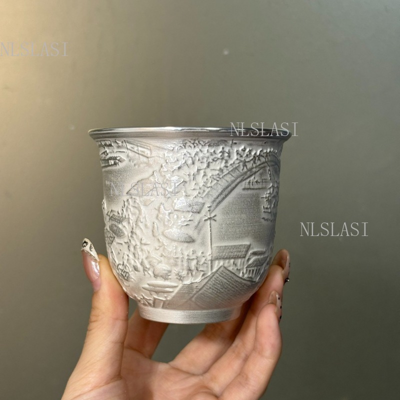 은색 내부 냄비 쿵푸 도자기 금장 은색 찻잔, 차 시음 - Handmade Ceramic Mug 리뷰 및 가격
