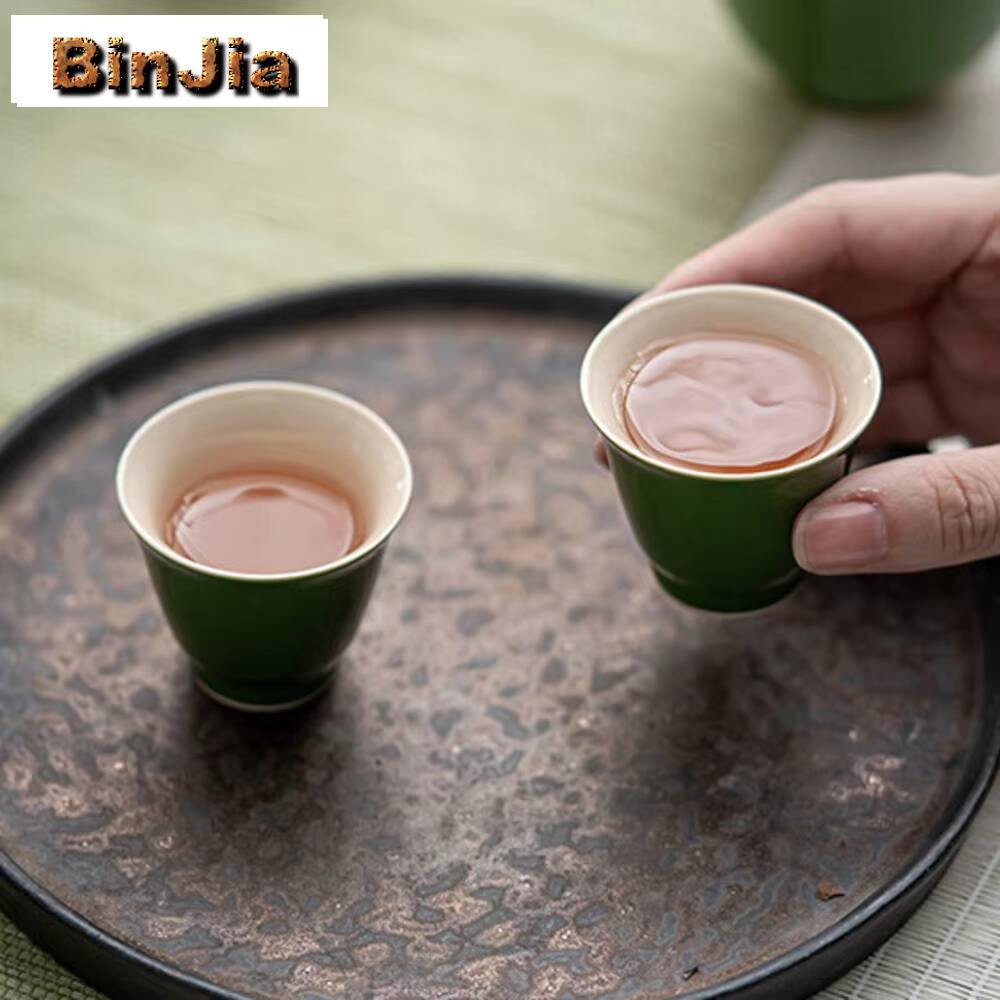 2개 세트 검녹색 수제 컵 가정용 마스터 티 볼 세트  - Handmade Ceramic Mug 리뷰 및 가격