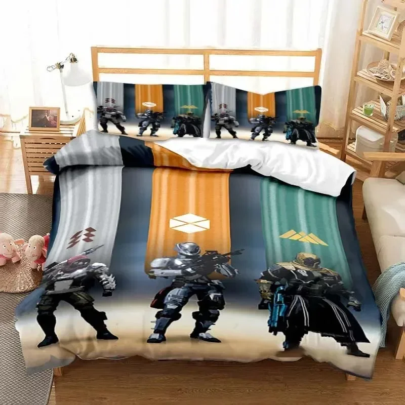 게임 데스티니 프린트 침구 세트 이불 커버 베개 커버  - Linen Duvet Cover 리뷰 및 가격