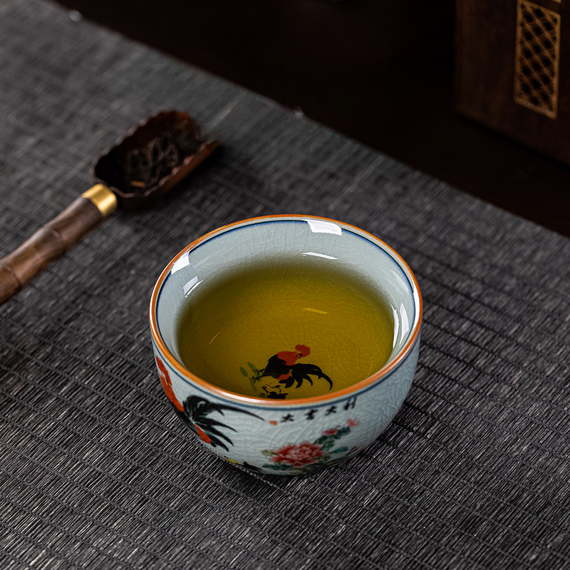 100ml/160ml 대용량 중국어 레트로 수탉 패턴  - Handmade Ceramic Mug 리뷰 및 가격