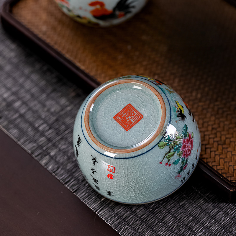 100ml/160ml 대용량 중국어 레트로 수탉 패턴  - Handmade Ceramic Mug 리뷰 및 가격