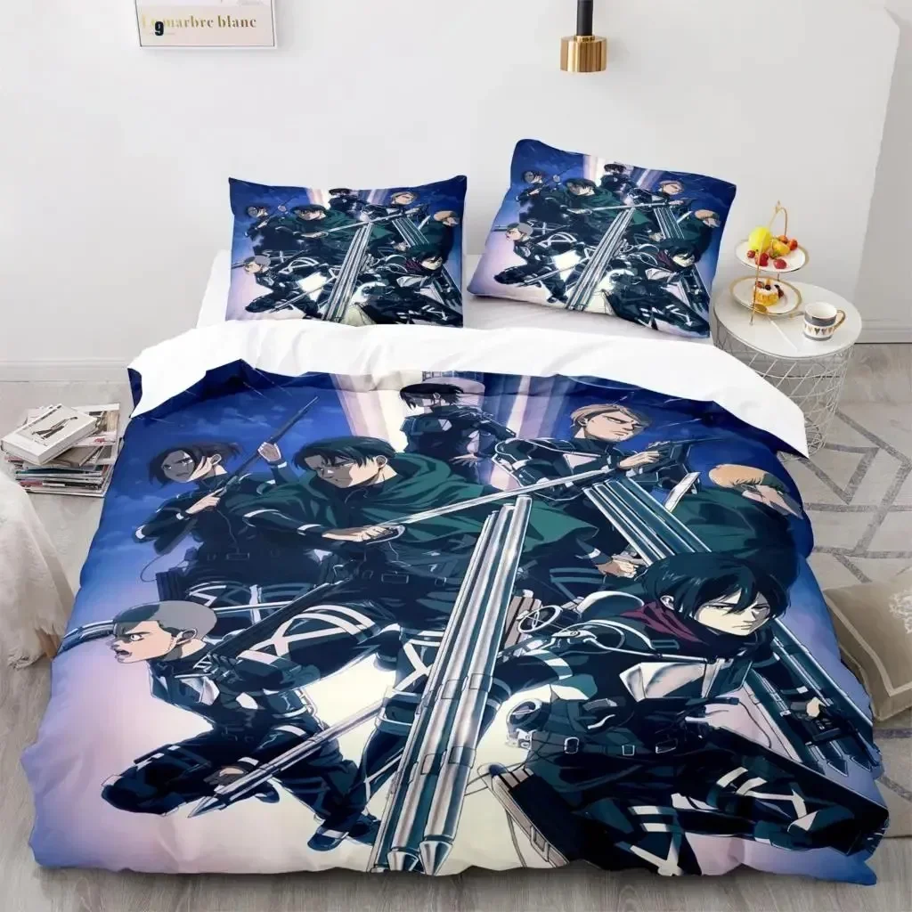 애니메이션 진격의 거인 홈 텍스타일 프린트 침구 세트  - Linen Duvet Cover 리뷰 및 가격