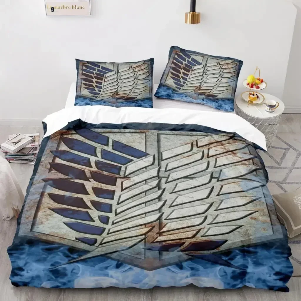 애니메이션 진격의 거인 홈 텍스타일 프린트 침구 세트  - Linen Duvet Cover 리뷰 및 가격