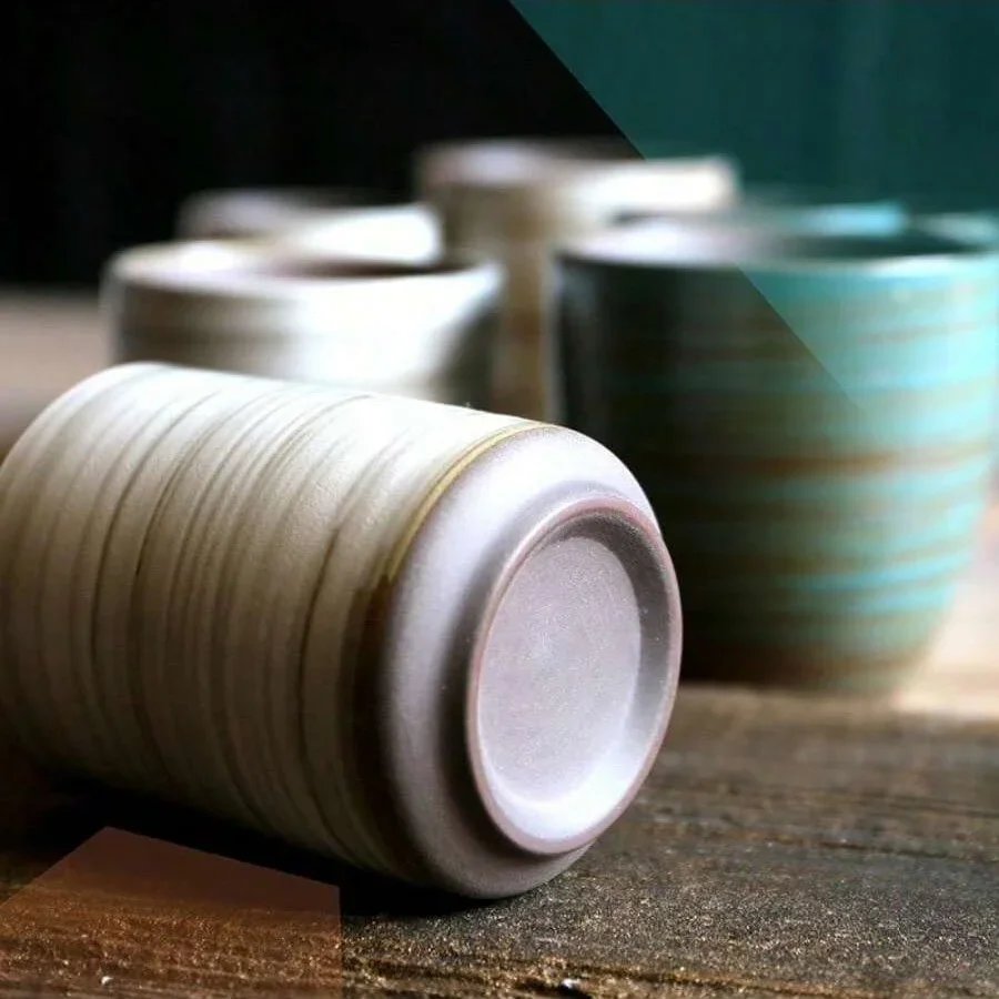 손으로 그린 ​​Crackle Glaze 석기 머그잔, - Handmade Ceramic Mug 리뷰 및 가격