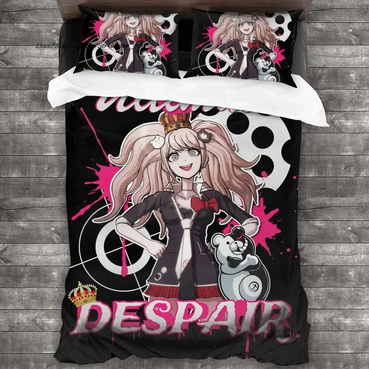 3D 프린트 만화 Danganronpa Monokuma - Linen Duvet Cover 리뷰 및 가격