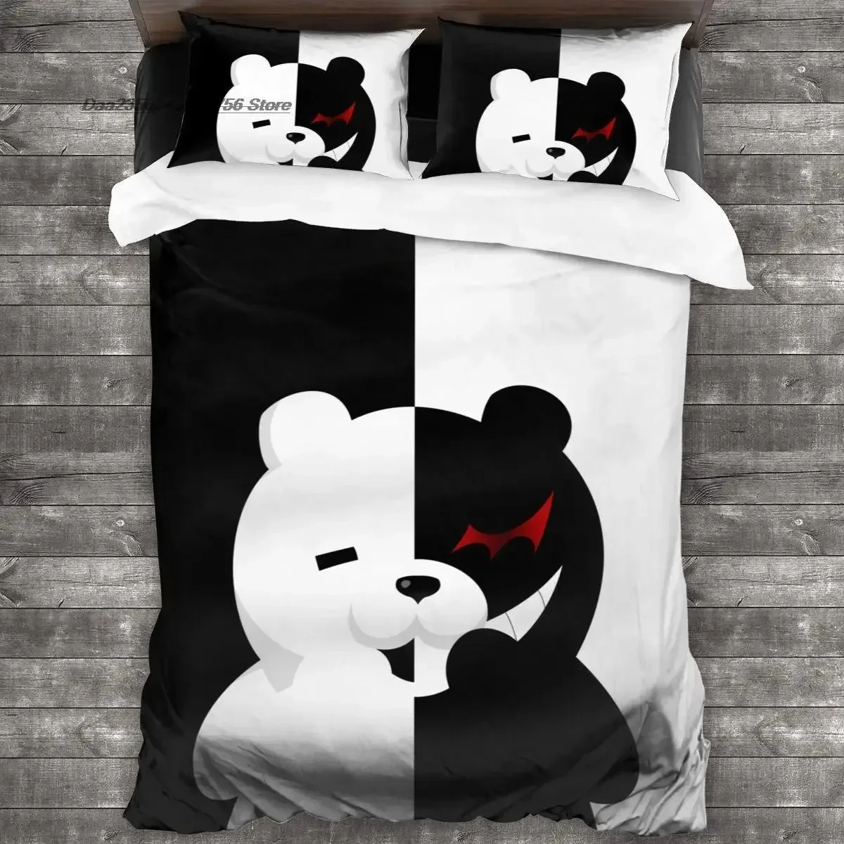 3D 프린트 만화 Danganronpa Monokuma - Linen Duvet Cover 리뷰 및 가격