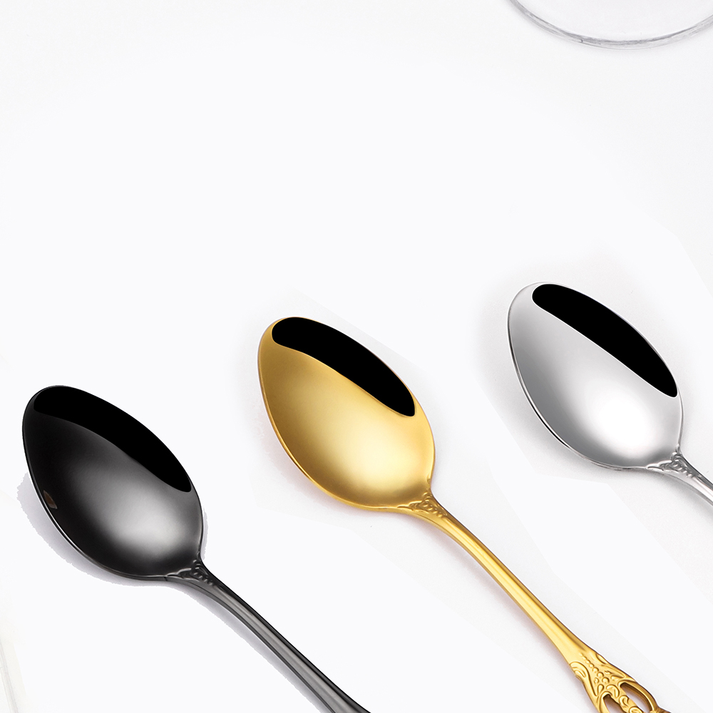 골드 디저트 스푼, 스테인리스 스틸 커트레이 아이스크림 - Gold Plated Cutlery 리뷰 및 가격