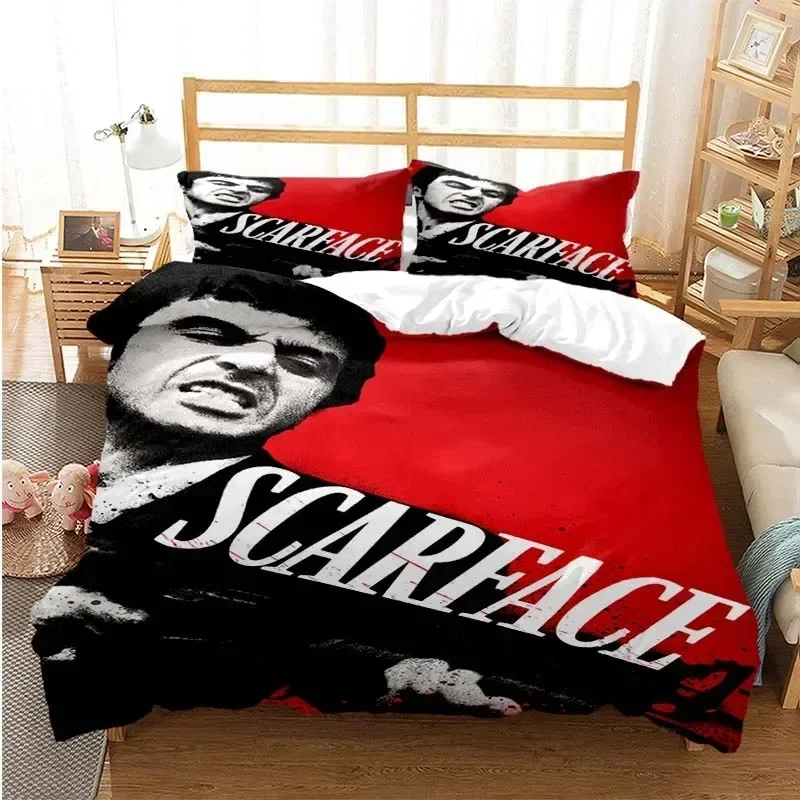 토니 몬타나 스카페이스 프린트 침구 세트 이불 커버 베 - Linen Duvet Cover 리뷰 및 가격