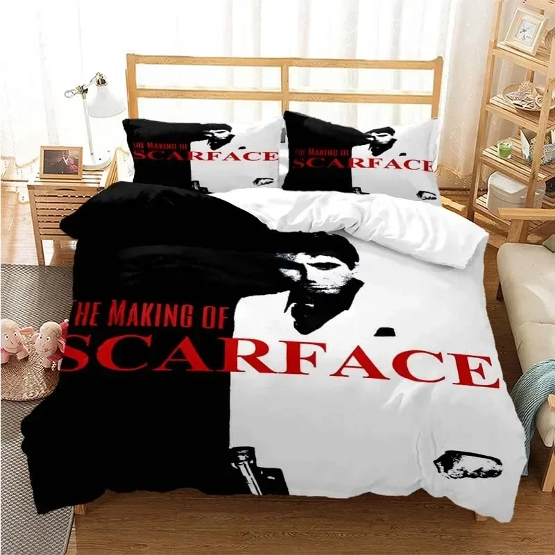 토니 몬타나 스카페이스 프린트 침구 세트 이불 커버 베 - Linen Duvet Cover 리뷰 및 가격